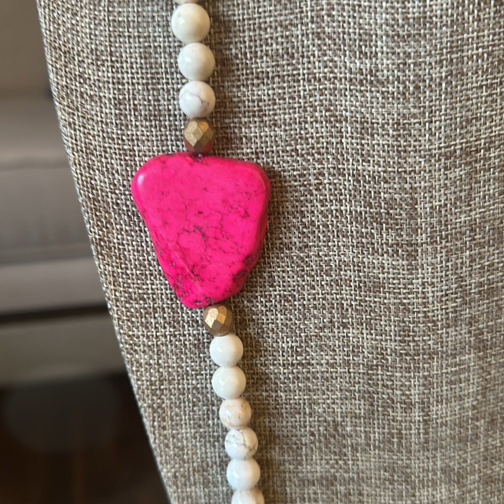 Stone Statement Necklace - Picture 3 of 5